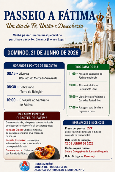 Passeio a F&aacute;tima