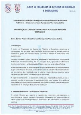 Participa&ccedil;&atilde;o da Uni&atilde;o de Freguesias de Alverca do Ribatejo e Sobralinho
