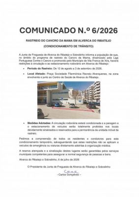 Condicionamento de Tr&acirc;nsito - Rastreio do Cancro da Mama