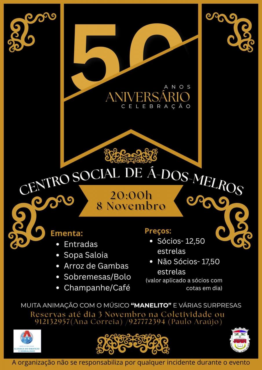 Celebração dos 50 anos do Centro Social de À-dos-Melros Celebração dos 50 anos do Centro Social de À-dos-Melros